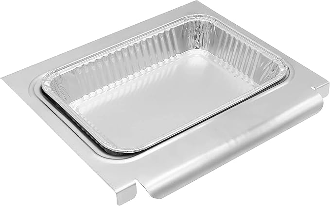 LS'BABQ Catch Pan and Drip Pans for Weber Spirit I II 200/300, Genesis II LX200/300 Series Grill,Aluminum Grease Cup/Tray Replacement Part for Weber 67047,83156,6415