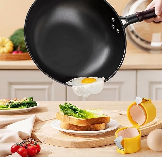 3 PCS Egg Shell Opener for Hard Boiled Eggs, Egg Peeler Tool for Raw Egg Breaker Cracker Tool Egg Shell Cutter Egg Separator For Kitchen Gadgets