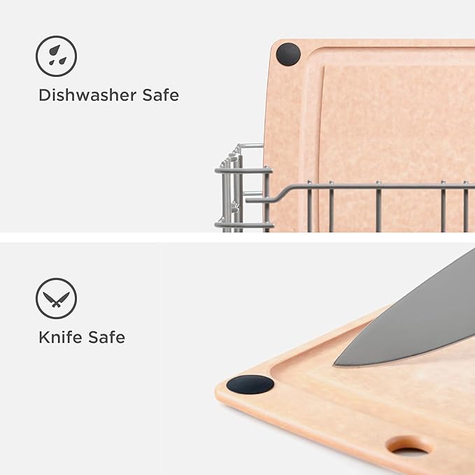 Epicurean All-in-One 19.5" × 14.5" Cutting Board, Natural