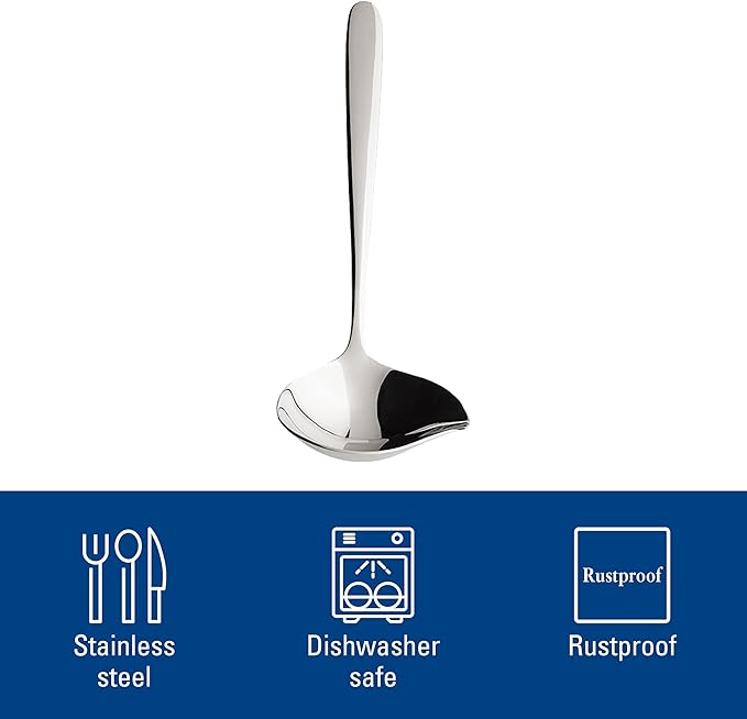 Villeroy & Boch Daily Line Small Gravy/Sauce Boat Ladle, 7 x 3 x 1.75 in