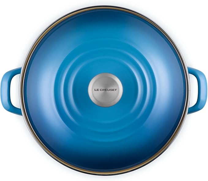 Le Creuset Enamel on Steel Traditional Stockpot, 12 qt., Marseille with Stainless Steel Knob