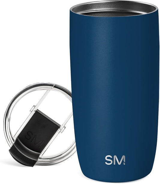 Simple Modern Voyager Tumbler with Flip Lid | Travel Coffee Mug | Insulated Stainless Steel Cold Brew Iced or Hot Coffee Cup | Gifts for Women Men Her Him | 16oz, Slumberland