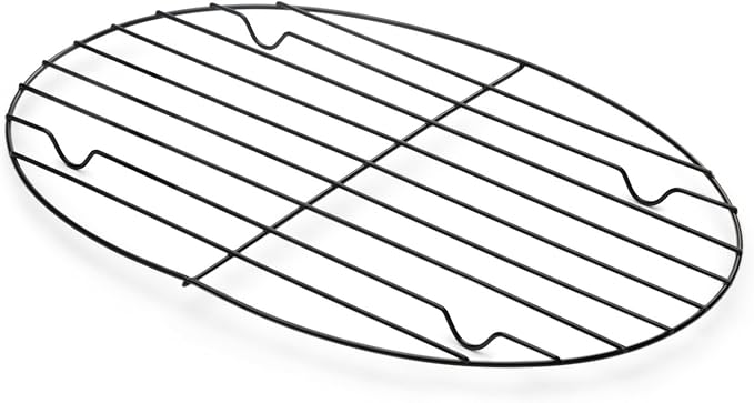 Fox Run - 57213 Fox Run Non-Stick Oval Roasting/Cooling Rack, 11.25 x 8.25 x 0.5 inches, Metallic