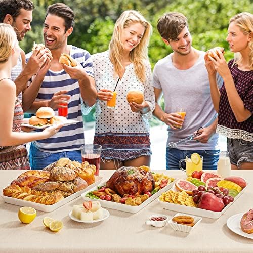 Lifewit 1 Pcs Large Serving Tray for Party, 15" x 10" Food Serving Platter