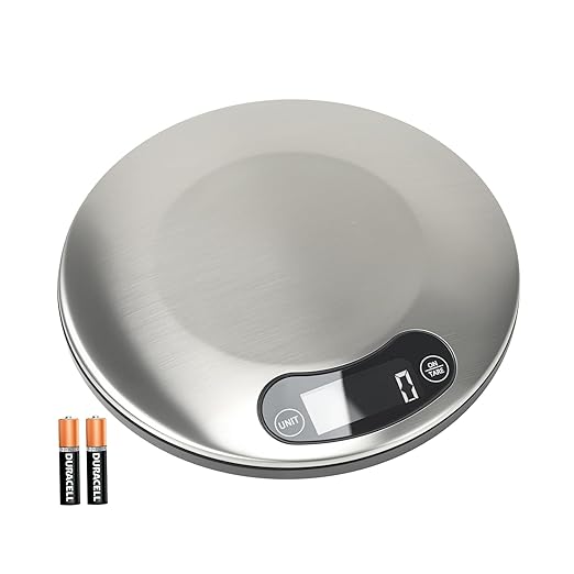 High Precision Food Cooking Scale Digital Kitchen Scale Touch Button Backlight Display (Light Gray)
