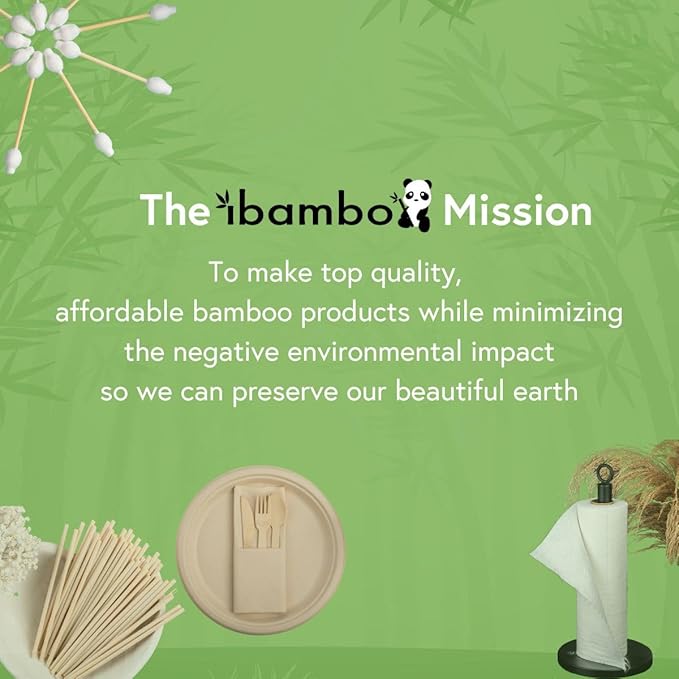 100% Bamboo Spoons Set - Compostable Utensils Set (3000 Eco Friendly Spoons) | Reusable or Disposable Utensils Set | Compostable FSC Certified Silverware for Weddings, Camping, Parties