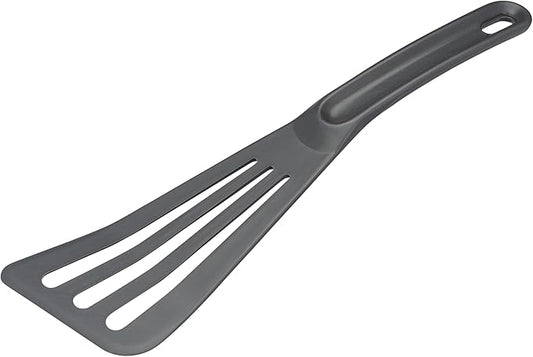 Matfer Bourgeat Exoglass® High Temperature Slotted Pelton Spatula/Turner, Grey