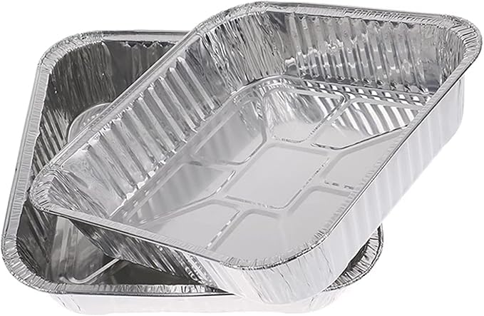 10pack- 8 x 8 Aluminum foil Pans Disposable Heavy Duty Square baking Cake Pan, Cooking Tins Homemade Breads Oven Pan, Baking cake Roasting Pans