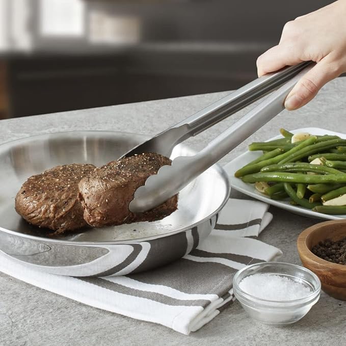 KitchenAid Universal Utility and Serving Stainless Steel Kitchen Tongs, Set of 2