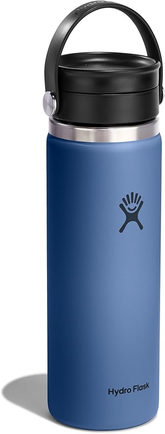 Hydro Flask Flex Sip Coffee Tumbler – Insulated Stainless Steel, Non Spill, Leak Proof Travel Cup 20 Oz Harbor Blue