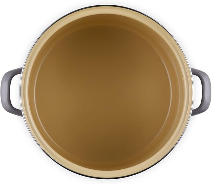 Le Creuset Enamel on Steel Traditional Stockpot, 12 qt., Oyster with Stainless Steel Knob