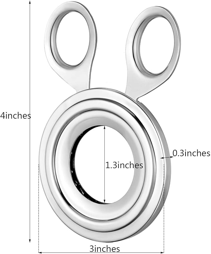 Boao 2 Pieces Egg Topper Cutter Stainless Steel Boiled Egg Cutter Cracker Shell Scissors Opener for Kitchen Tool Supply