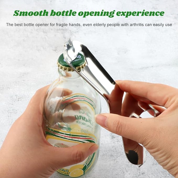 2 PCS Mason Jar Opener No Lid Dents or Damage,Multi-Purpose for Bottle Opener and Various Lids Canning Jar Opener,Easy Twis-t Manual Handheld Top Remover Bottle Opener Made For Lifetime