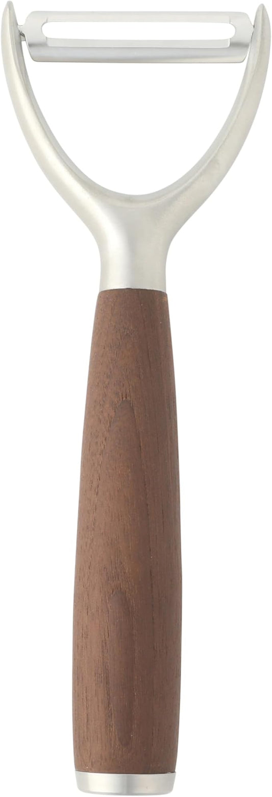 Sur La Table Kitchen Essential Walnut & Co. Stainless Steel Vegetable Y Peeler W/Walnut Wood Handle