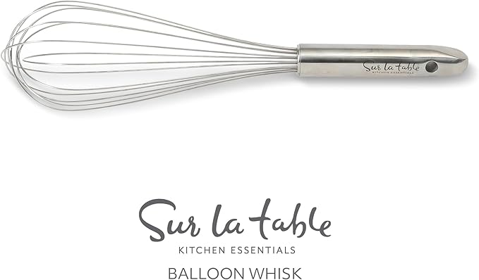 Sur La Table Kitchen Essential Steelhaus 1 Piece 12" Stainlees Steel Balloon Whisk