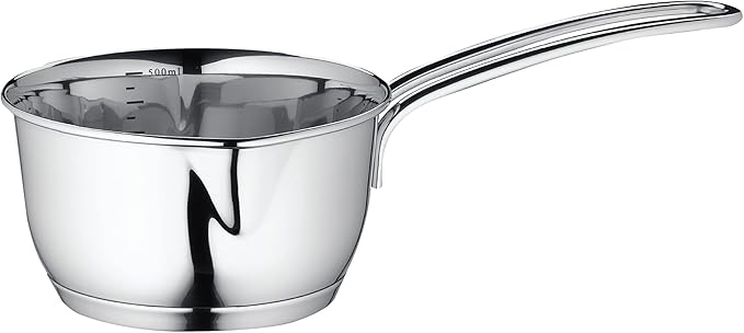 Küchenprofi Stainless Steel Saucepan with Clad Bottom, 16-Ounce,Silver