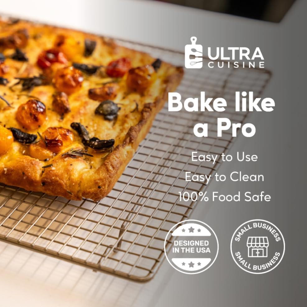 Ultra Cuisine Cooling and Baking Rack Set - Cooling Racks -11.5'' x16.5''