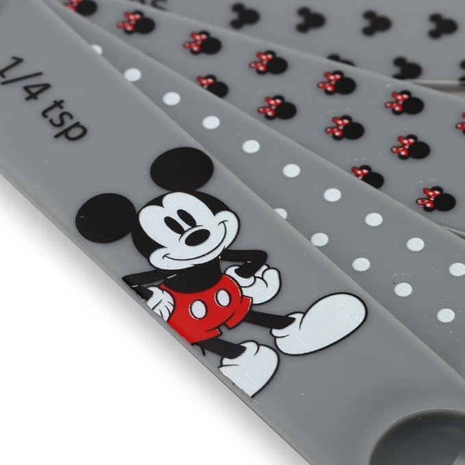Disney Mickey and Minnie Mouse Measuring Spoons - Adorable Mickey Mouse Measuring Spoons for Kitchen