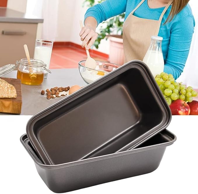 6 PCS Mini Nonstick Carbon Steel Baking Bread Pan,Mini Loaf Pans,Small Banana Bread Tins,6.2" x 3.2"
