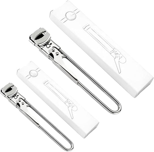 Adjustable Stainless Steel Jar Opener, Jar Opener for Weak Hands, Jar, Bottle, Can Lid Openers, Adjustable Multifunctional Stainless Steel Can Opener (Small+Large)