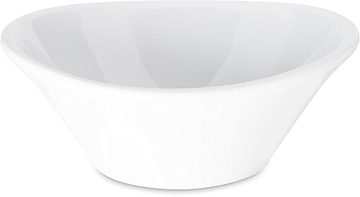 Carlisle FoodService Products Stadia Resuable Plastic Bowl for Home and Restaurant, Melamine, 12 Ounces, White