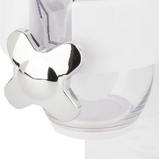 Zevro /GAT101C Indispensable Dry Food Dispenser, Single Control, White/Chrome (KCH-06118)