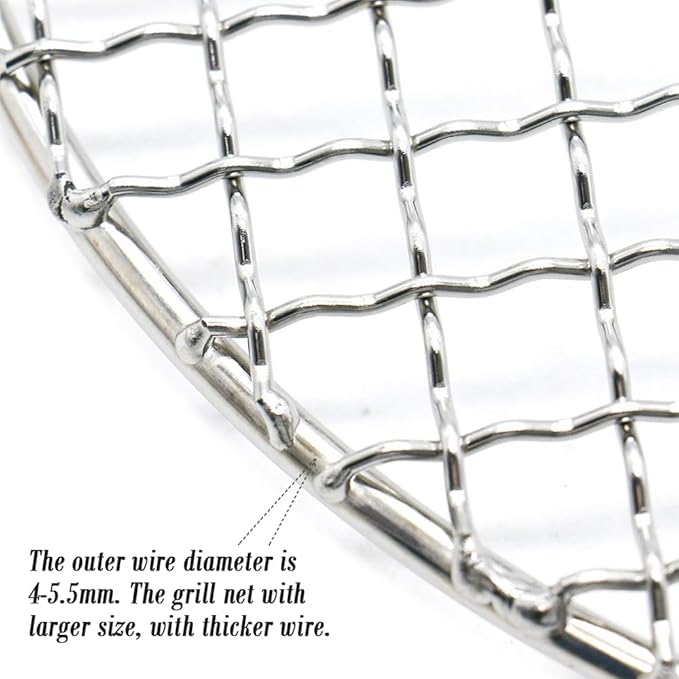 Canning Rack Wire Steaming Cooling and Baking Barbecue Rack with 2" Height Legs Dia 8.66" Stainless Steel Cross Wire for Air Fryer Instant Pot Pressure Cooker Canning Dutch Oven (220mm/8.66")