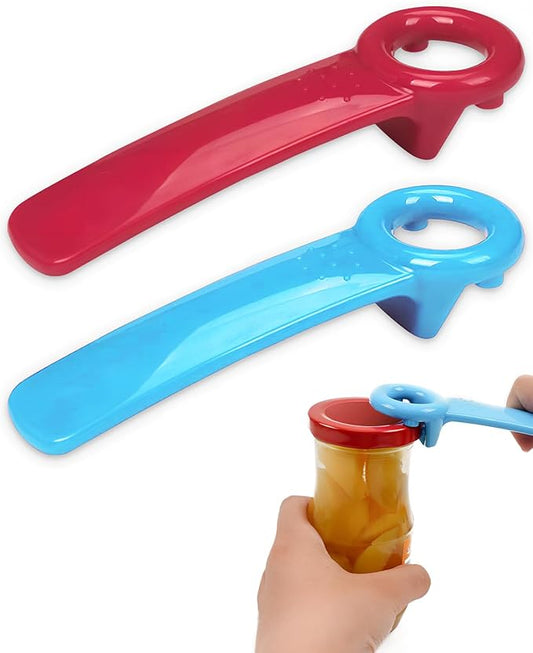 Multifunctional Can Opener,2 Pcs Easy Jar Opener for Kids and Arthritis and Carpal Tunnel Sufferers