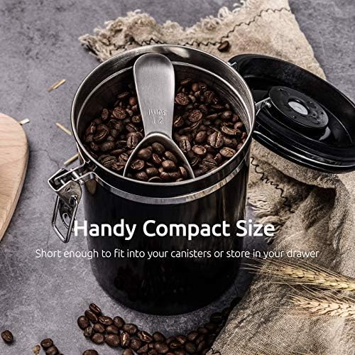 U-Taste 18/8 Stainless Steel Coffee Scoop: 2 Tbsp Scoop Metal Measure Spoon
