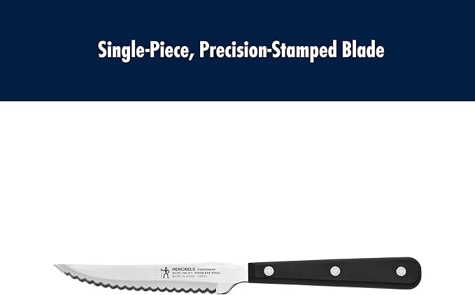 HENCKELS Razor-Sharp Steak Knife Set of 8, German Engineered Informed by 100+ Years of Mastery