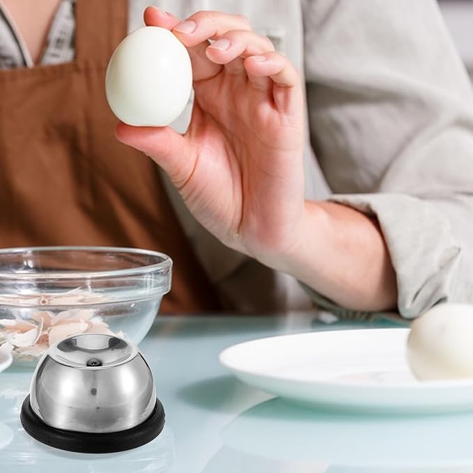 SHENLIU Egg Piercer for Raw Eggs, Stainless Steel Egg Poker, Stainless Steel Egg Piercer for Hard Boiled Eggs with Retractable Pin Egg Peeler Tool for Hard Boiled Eggs Hole Puncher
