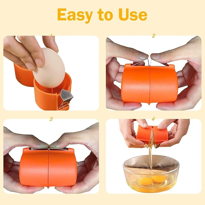 3Pcs Egg Shell Opener, Egg Peeler Tool for Eggs, Stainless Steel Eggshell Opener, Egg Topper Cutter Tool, Egg Cracker for Raw Eggs