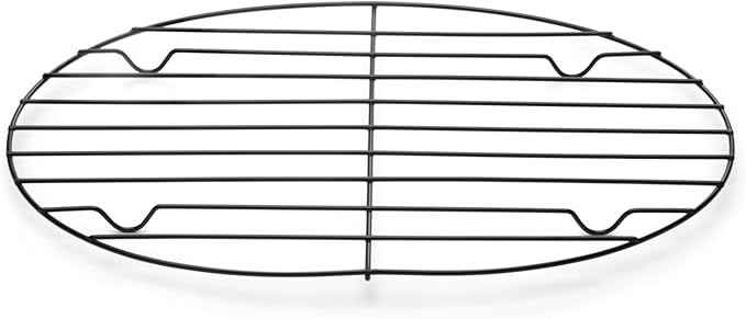 Fox Run - 57213 Fox Run Non-Stick Oval Roasting/Cooling Rack, 11.25 x 8.25 x 0.5 inches, Metallic