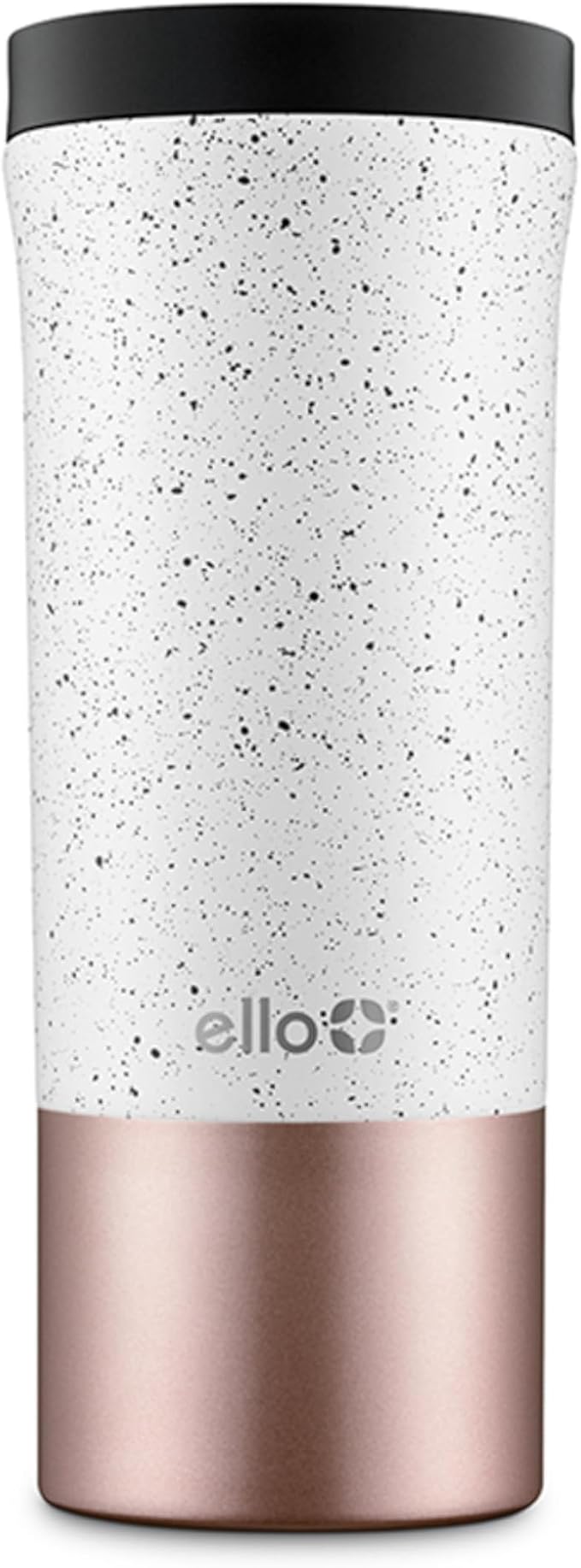 Ello Miri 16oz Vacuum Insulated Stainless Steel Travel Mug, Leak-Proof Slider Lid, Keeps Hot for 5 Hours, Perfect for Coffee or Tea, BPA-Free, Fits Most Cupholders, Holiday Gift, Speckle