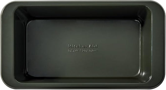 KitchenAid Nonstick Swiss Engineered Aluminized Steel Loaf Pan, Dishwasher Safe, 9 x 5 Inch, Evergreen