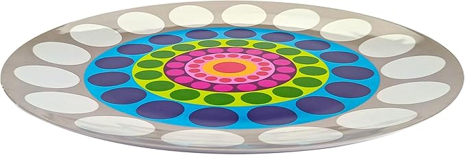 French Bull Melamine Platter - Melamine Dinnerware - Plate, Dish, Serving, Outdoor, Collection (Dial, 15" Round Platter)
