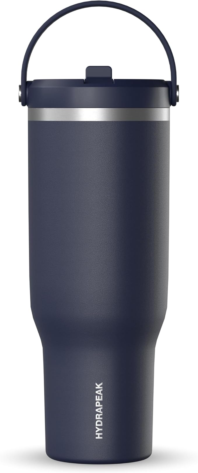 Hydrapeak Nomad 40 oz Tumbler with Handle and Straw Lid, Leakproof, Double Insulated, 40oz Cup Stainless Steel (Navy)