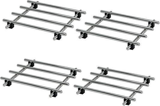 4Pcs Stainless Steel Trivet for Hot Dishes, Lightweight Metal Trivets for Hot Pots and Pans, Metal Cooling Rack, Heat Resistant Mats for Countertop Cooling, Cooking Baking Pans Holder, 7"x7"