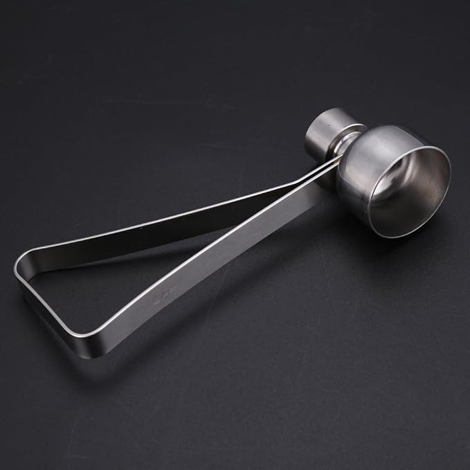 Egg Cracker Tool, 2.5cm Small Size Stainless Steel Egg Shell Cutter Tool, Egg Top Cutter for/Soft Hard Boiled Egg(M)