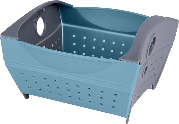 Coghlan's Snapfold Mini Colander – 1-Quart (.95 L) Compact, Collapsible Strainer for Pasta, Vegetables, Fruit, Space-Saving, Self-Standing with Handles, for Camping and Outdoor Kitchens, Mini Size