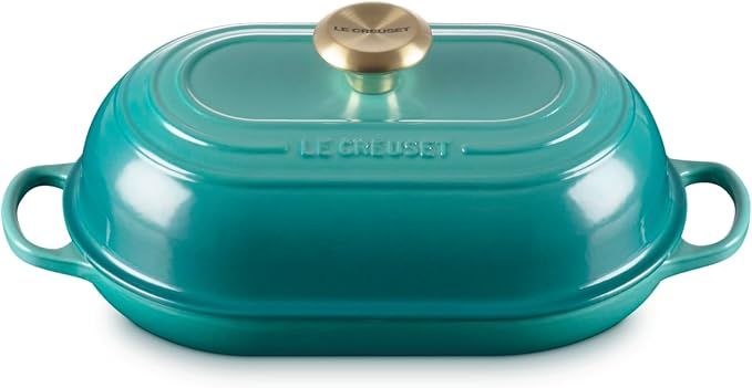 Le Creuset Enameled Cast Iron Signature Oval Bread Oven, 11.5 inch, Riviera