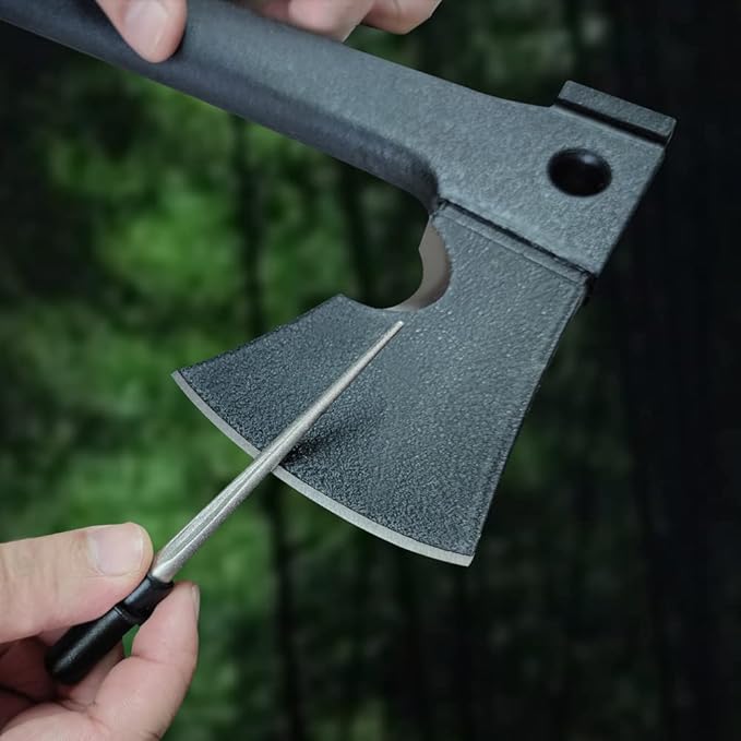 Cool Hand 4.5" Tapered Diamond Knife Sharpener Rod with Fish Hook, Gut Hook and Needle Sharpener, Grit 320/600, 2 Packs with Fine and Coarse grits, Easy to Carry, Serrated knife sharpener