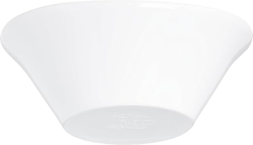 Carlisle FoodService Products Stadia Resuable Plastic Bowl for Home and Restaurant, Melamine, 12 Ounces, White