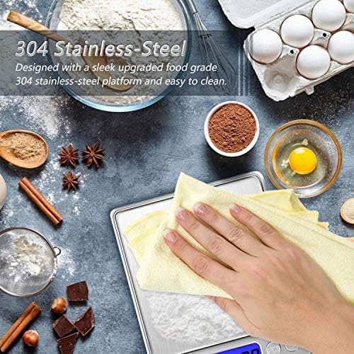 Kitchen Food Scale with 2 Trays, Diyife 500g/0.01g High Precision Scale