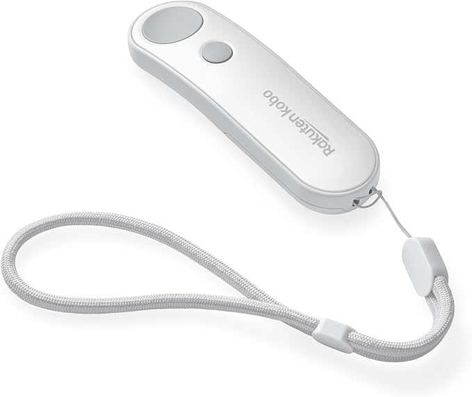 Kobo Remote | Page Turner | Compatible with Kobo eReaders | Hands Free Reading | Ergonomic | Bluetooth® Connection | White