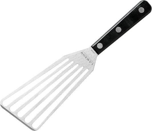 Lamson 4" x 9" Chef's Slotted Turner with Ultra Durable Handle - Right Hand