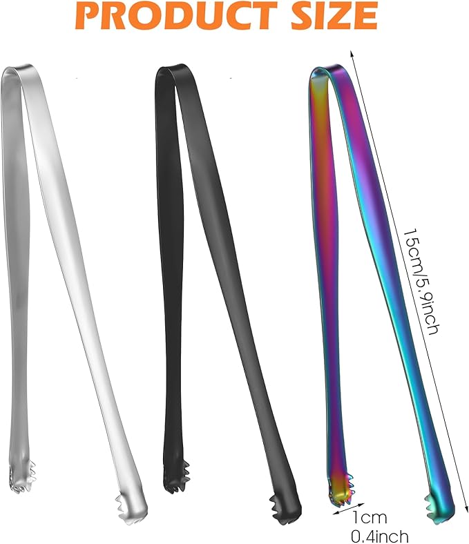 Egg Tools Chalaza Removal Tool, 3pcs Toothed Multipurpose Kitchen Tongs Stainless Steel Ice Clip Eggs Chalaza Remover Egg Separators for Food Cooking Pastry Cake Bakers Chef