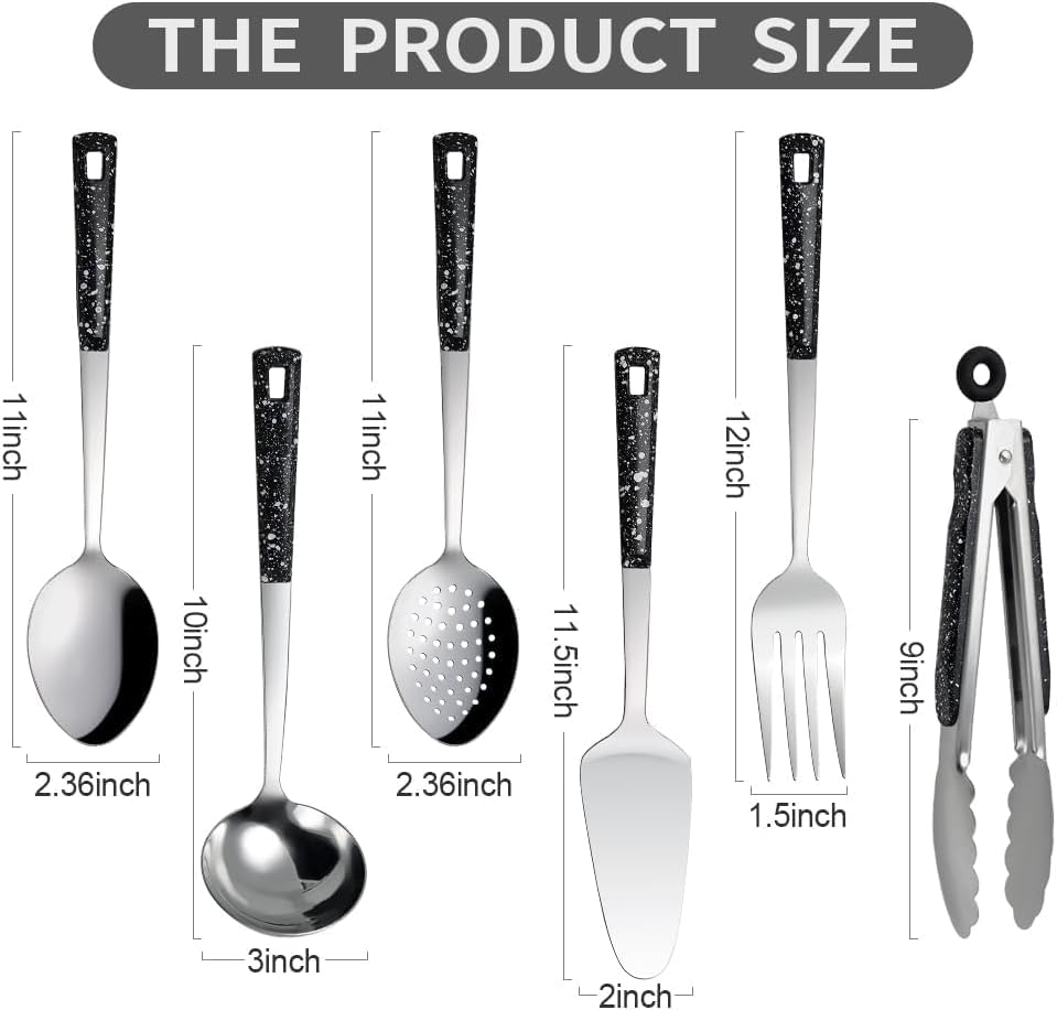 16-Piece Stainless Steel Buffet Serving Set