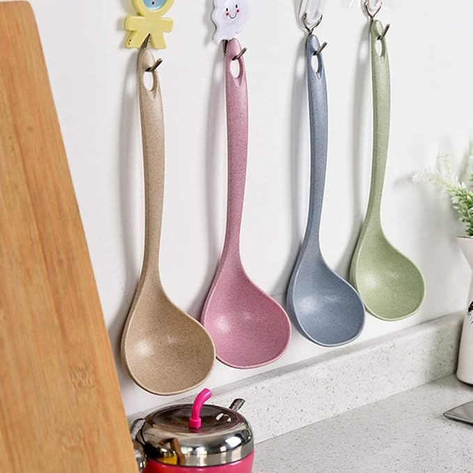 ZaoProteks Soup Ladle Spoon Great for Cooking, Soup, Chili, Gravy, Salad Dressing and Pancake Batter, 4 Pack