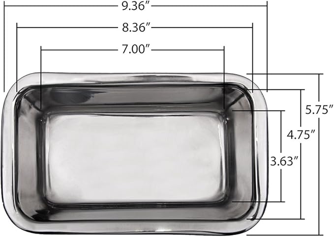 Lindy's Stainless Steel Loaf Pan for Baking Bread, Meatloaf, Cakes, Brownies, Casseroles, and More, Nontoxic & Dishwasher Safe